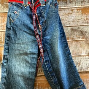 Tommy Hilfiger Blue Denim Jeans with Red Trim